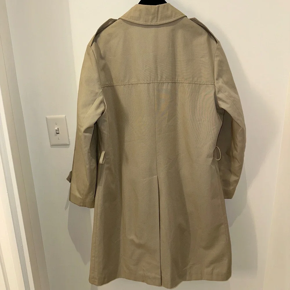 VTG Dunn‎ & Co Overcoat Mens X Large Khaki Plaid Quilted Tartan Raincoat British